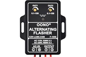 OONO AC 100-240V 2A Dual Output Alternating Flasher Module