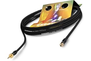 Sommer Cable 7.5 m Extension 3.5 mm Jack Adapter Cable Mini Jack Male to Mini Jack Female Patch Cable Hicon J35-Screw- GOCW-0750-SW