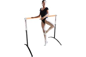 Artan Balance Ballet Barre Portable for Home or Studio, Height Adjustable Bar for Stretch, Pilates, Dance or Active Workouts, Single or Double Bar, Kids and Adults