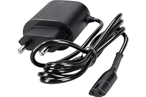 Leloco 12V Ladegerät für Braun Rasierer,Ersatz Netzteil kompatibel mit für Braun Series 1, 3, 5, 6, 7, 8, 9 Sowie Trimmer und Epilierer Ladegerät, Aufladegerät Adapter für Herrenrasierer Damenrasierer