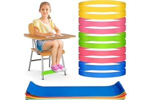 20 Pack Chair Bands for Kids with Fidgety Feet, ADHD Tools for Kids, ROOKEA Sensory Room Must Haves for ADHD Kids Fidget Chair Bands Autism Classroom Must Haves ADHD Tools for Classroom Home Chairs