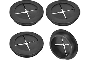 QUARKZMAN 4 st. kabelgenomföring, 50 mm (2 tum) skrivbordsgenomföring Flexibel gummiring Kabelgenomföring för kontoret Datorb