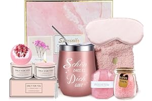 Yogopro Coffret Cadeau Femme,Idée pour Maîtresse Maman Soeur Amie Belle-Sœur:Anniversaire 30 arriver 70 ans Fête des Mères Saint-Valentin Noël Cadeau de Remerciement ou Retraite,Coffret Bien-Être