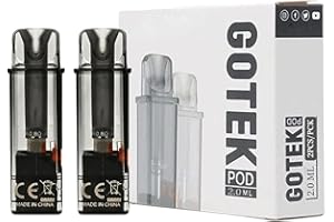 W-DIRECT Aspire Gotek X Replacment Pod 0.8ohm, Smooth MTL & RDTL Vaping, Inhale Activated, 10-13W, TPD Compliant Ecig 2ml No Nicotine (Replacment Pod 0.8ohm)