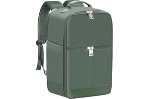 OTAHGK Mochila de Viaje Cabina Avion 40x20x25 para Ryanair Mochila de Viaje, Mochila de Equipaje de Mano Tamaño de Cabina 20L, Mochila para Portátil Bolsa de Viaje Pequeña-Verde