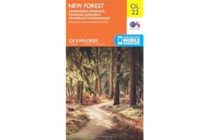 ORDNANCE SURVEY OS Explorer OL22 New Forest, Southampton, Ringwood, Ferndown, Lymington, Christchurch and Bournemouth (OS Explorer Map)