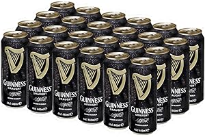 Guinness Draught Cerveza - Caja de 24 Latas x 440 ml - Total: 10.56 L