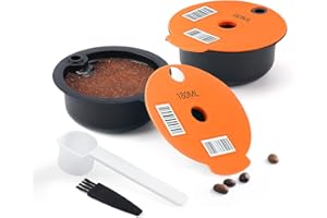 RECAFIMIL Capsule de café rechargeable pour Tassim0 B0sch, Capsule de café réutilisable Filtre à café pour Tassim0 B0sch 60 ml + 180 ml