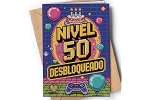 GREETING CARDS FOR EVERYONE Tarjeta de 50 Cumpleaños - Tarjeta de Felicitación Graciosa para alguien que cumple 50 años - Regalo Original para 50 Cumpleaños para él, ella, hombre, mujer, mejor amigo, amiga - EU 170