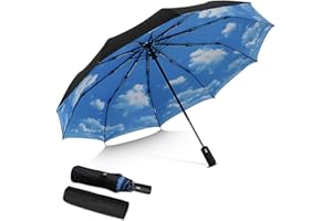 DORRISO Dorrio - Paraguas plegable para hombre, para mujer, color negro