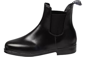 Lazura - Jodhpur Reitstiefelette Basic | Kinder, Herren & Damen Stiefeletten | mit Elastikeinsatz & Pull-On | schwarze Chelsea Boots aus Kunstleder | Reitschuhe in Größe 28-45