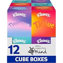 Kleenex Boîte De 140 Mouchoirs - Format Familial MAXI - Certifié FSC - Pour Toute La Famille