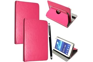 MOBILE STUFF Universal 360 Degree Rotating PU Leather Case Cover with Colorful Patterns Fits All 7 Inch Android Tablet and Stylus Pen Included