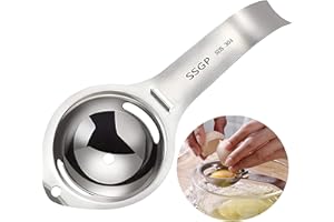 Séparateurs D'œuf Blanc D'œuf et Filtre de Jaune D'oeuf Séparateur D'oeuf Séparateur D'oeuf Passoire à Oeuf Cuisine en Acier Inoxydable Gadget de Cuisine, Ustensiles de Cuisine