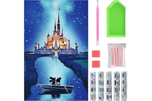 NASHRIO 5D Diamond Painting Kit Full Drill, Diamonds Art Kits with New Upgrade Tools, DIY Diamond Art Kits for Adults and Children Gifts (40x30cm/15.8 x 11.8 inch)