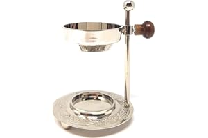 MYZIRBE Bruciatore di incenso regolabile. In ottone dorato, regolabile, per incenso e resine aromatizzate in listelli