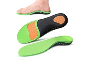 JSHSHIELD Solette ortopediche per bambini, solette per scarpe di supporto dell'arco plantare per bambini, per Fasciite plantare, piedi piatti, sollievo dal dolore al tallone dei piedi