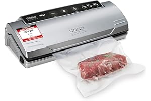 ‎CASO CASO VC10 Vakuumierer - Vakuumiergerät,Testurteil Sehr Gut, Lebensmittel bis zu 8x länger frisch, 30cm lange & stabile Schweißnaht, inkl. 10 Vakuumbeutel
