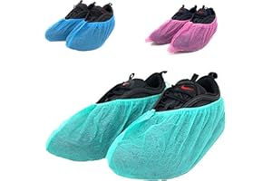 TNT Einweg-Schuhüberzüge Widerstandsfähig 6 g. - Einwegschuhe - (PSA) Persönliche Schutzausrüstung - Reinigung für Haus, Garten, professionelle Umgebung - Menge 100-1000 Stück (Menge 100 Stück, Grün)