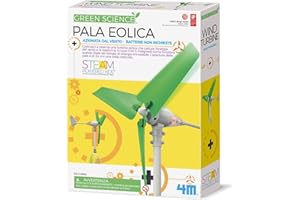 4M 00-3378 Crea una Pala Eolica Azionata dal Vento, Senza Batterie, Giocattolo Stem, Giochi Ecologici per Bambini, Kit Scientifico Educativo, +5 Anni