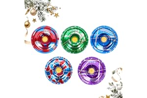 TOKANEIT 5 Pezzi Avanzati Yo Yo, Yoyo in Lega di Alluminio, Yo-yo Professionale, Reattivo Yo-yo, Progettato per i Principianti, Adatto per Regali di Compleanno per Bambini