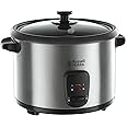 Russell Hobbs 19750 Rice Cooker and Steamer, 1.8 Litre, Silver