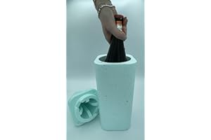 GENERIC Portabottiglie in polistirolo da un posto per Champagne, vino, birra e olio di colore Azzurro Tiffany completo di scatola in cartone