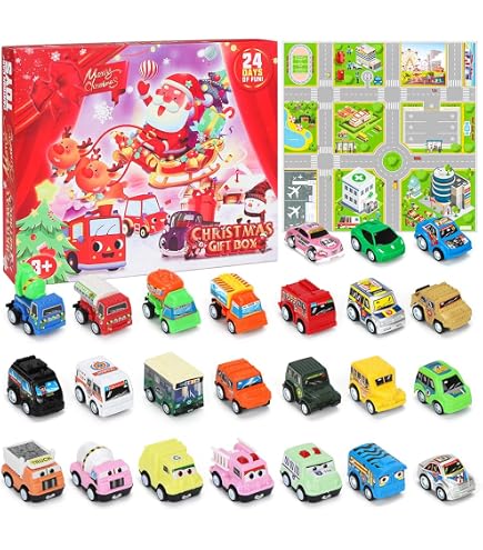 Calendario Dell'Avvento 2025 Per Bambini – 24 Auto E Veicoli Del Traffico (Stili Casual) Da Scoprire