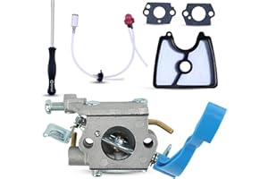 Kit Carburateur pour Husqvarna 125B 125BVX 125BX, ADEFOL Pièces de Rechange Accessoire Moteur Numéro de Pièce OEM C1Q-W37 Kit de Mise au Point du Carburateur