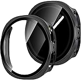 Rongep Samsung Galaxy Watch 8 44mm i&ccedil;in 2&rsquo;si 1 Arada Sert Polikarbonat Kasa ve Ekran Koruyuculu Kılıf Dokunma ve Netliği Etki