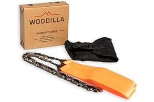 Motosega a mano di Woodilla - denti in acciaio al carbonio, sega da potatura di sopravvivenza con due estremità del manico, inclusa custodia per cintura, sega da potatura in acciaio inox