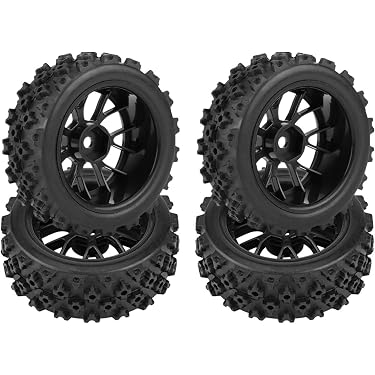 2 Gomme In Schiuma NHX 1:10 Per RC - Ruote Posteriori Preincollate 30mm Gialle SH35 Alpha