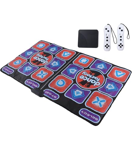 Tapis De Danse Sans Fil Pour TV Avec Console HDMI - 2 Tapis Inclus - Idéal Enfants 3-12 Ans - Jeux Danse, Sport, Yoga