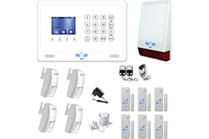 ITALIAN ALARM FUTURA - Allarme Casa WiFi Senza Fili, Kit Antifurto Wireless con Sirena Esterna, Supporta SIM 4G e App Controllo Smart, Compatibile con Sensori Filari. Già Configurato e Video Tutorial