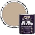 Rust-Oleum Brown water resistant Kitchen Tile Paint in Matt Finish - Salted Caramel 750ml