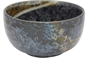 TeaClub Matcha - Ciotola per matcha, 400 ml, colore: Nero/Grigio