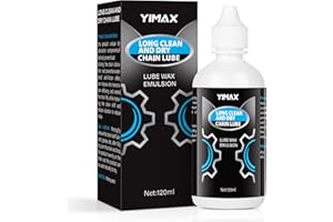 YIMAX Olio per catena per bicicletta,120 ml, grasso per catena della bicicletta, olio biodegradabile, grasso per tutti i tipi di biciclette, formulato per tutti i tipi di biciclette