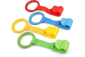 LEADSTAR Anillas Parque Bebe, 4 Piezas Anillas para Cunas y Parques, Ayuda a su Bebe a Ponerse de Pie Facilmente