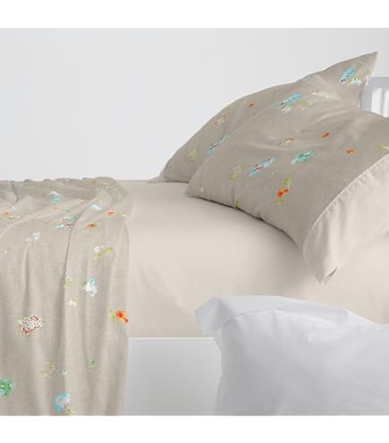 Burrito Blanco Linnen Set – Wit – Voor Eenpersoonsbed 90x190/200 Cm – 6-delige Verpakking – 50% Katoen/50% Polyester – Geschikt Voor Horeca En Thuis