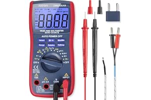 AstroAI Multimeter Digital TRMS 6000 Count with Auto and Manual Ranging | Measures Voltage, Current, Resistance, Continuity, Capacitance, Frequency; Tests Diodes, Transistors, Temperature
