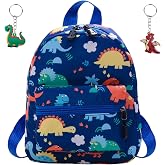 OKMIJN Dinosaur Backpack Child Water Resistant Primary School Backpack, 3-6 Year Old Children Back To School Backpack, Blue D
