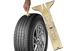 MIB GERMANY MIB Reifen-Profillehre Nr. 615/6 | Profiltiefenmesser für LKW & PKW Reifen | Messing-Reifenprofilmesser | Kfz Spezialwerkzeug | Profi-Messgerät für Profiltiefe | inkl. Etui (50mm)