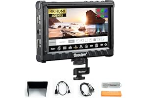 Desview P5II Camera Field Monitor, Anti-Dropping, 5.5 inch High Brightness 1920*1080 IPS 4K HDMI Camera Monitor with HDR 3D LUT RGB Waveform Vectorscope False Color for DSLR Camera (Sunhood Included)