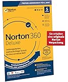 Norton 360 Deluxe 2020, 5-Geräte, 1-Jahres-Abonnement mit Automatischer Verlängerung, Secure VPN und Passwort-Manager, PC/Mac/Android/iOS, FFP, Download