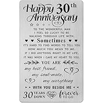 Jonny Javelin 30th Anniversary Card (V469) – Husband – Pearl – Champagne And Presents - View #2