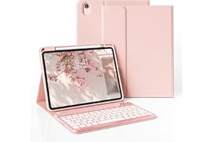 JKSML Etui na klawiaturę do iPad Air 11 cali M3/M2 (2025/2024) i iPad Air 5./4. generacji (2022/2020) 10,9 cala | tylna obudowa z TPU z uchwytem na rysik | zdejmowana klawiatura Bluetooth QWERTZ