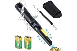 Pinpointer Metalldetektor NEEMOSI LCD-Display mit Hoher Empfindlichkeit,IP68 Handmetalldetektoren Wasserdicht,3 Modi,Metalldetektor für Die Schatzsuche von Erwachsenen und Kindern
