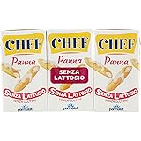 Chef Panna Classica da Cucina Senza Lattosio, 3x125 ml