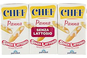 PARMALAT Chef Panna Classica da Cucina Senza Lattosio, 3x125 ml