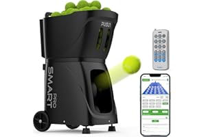 PUSUN PT-SMARTPro Tennisballmaschine – Professioneller Auto-Ball-Server mit APP-Steuerung, 20 Landepunkten & variabler Geschwindigkeit, intelligenter Tennistrainer mit Multi-Winkel-System (4-6H Laufzeit)